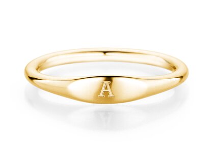 Ring Signet in 14K Gelbgold poliert