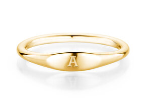 Ring Signet in 14K Gelbgold poliert