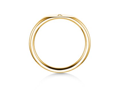 Ring Signet in 14K Gelbgold poliert