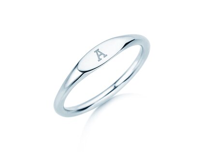 Ring Signet in Silber 925/- poliert