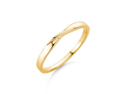 Verlobungsring Spin 2mm in 14K Gelbgold poliert