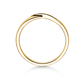 Verlobungsring Spin 2mm in 14K Gelbgold poliert