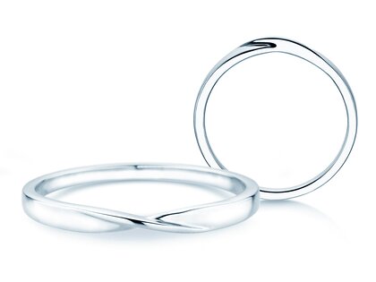 Verlobungsring Spin 2mm in Silber 925/- poliert