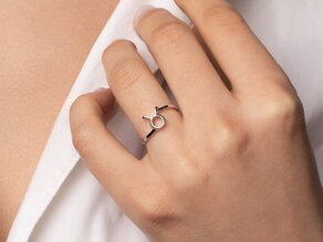 Ring Sternzeichen Stier in 14K Gelbgold