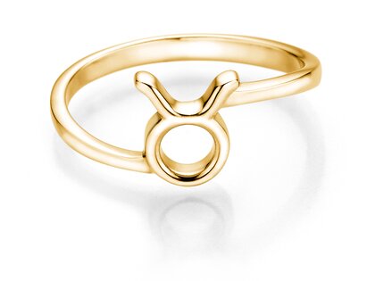 Ring Sternzeichen Stier in 14K Gelbgold