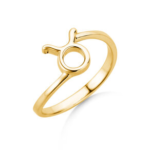 Ring Sternzeichen Stier in 14K Gelbgold