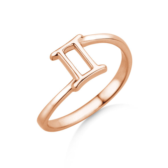 Ring Sternzeichen Zwillinge in 18K Roségold