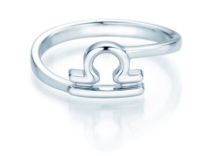 Ring Sternzeichen Waage in Silber 925/-