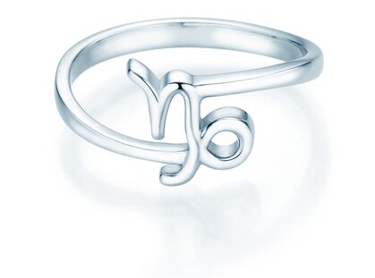 Ring Sternzeichen Steinbock in Platin 950/-