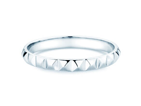 Verlobungsring Trinity in 14K Weißgold poliert
