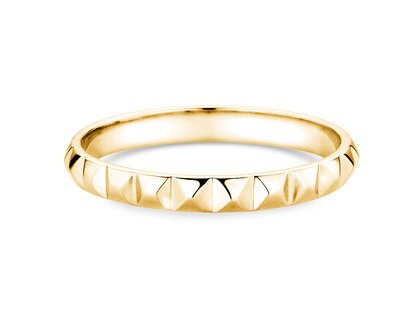Verlobungsring Trinity in 14K Gelbgold poliert