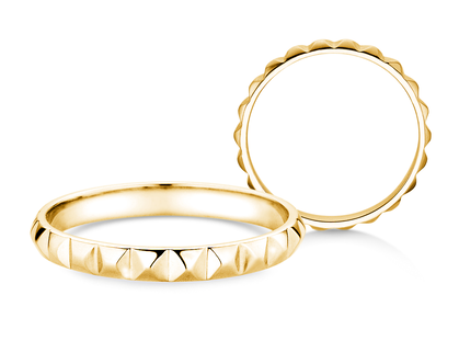 Verlobungsring Trinity in 9K Gelbgold poliert